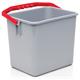 707105 7325 Bøtte LILLEBORG plast rødt håndtak 6L 